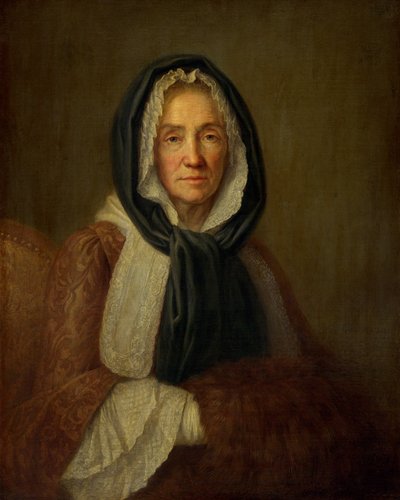Vieja con manguito, segunda mitad del siglo XVIII (óleo sobre lienzo) de French School