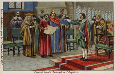 Oliver Cromwell nombrado Lord Protector del Commonwealth, 1653 de French School