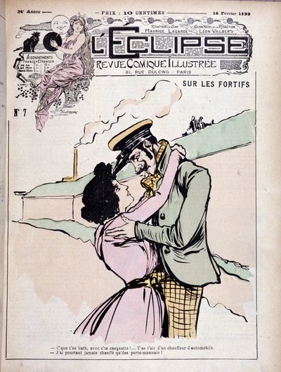En las fortificaciones: chico malo (matón) y su novia - portada de 