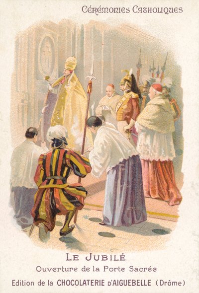 Apertura de la puerta santa por el papa, Jubileo de French School