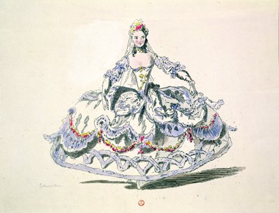 Vestuario de Ópera, de la Colección Menus Plaisirs, facsímil de A. Guillaumot Fils de French School