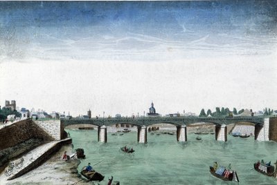 Vista óptica de París, el Puente de Austerlitz de French School
