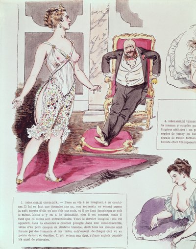 Negligé Orgiástico, ilustración de La Vie Parisienne, c.1870-80 de French School