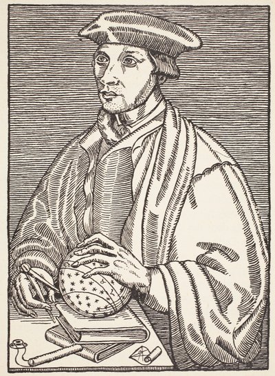 Oronce Fine, ilustración de Histoire de la Nation Francaise, Sciences, Volúmenes I y II, por Gabriel Hanotaux (1853-1944), 1924 de French School