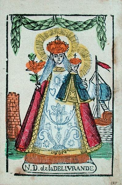 Nuestra Señora de Delivrande, recuerdo de peregrinación, c.1820-30 de French School