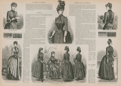 Página de La Mode Illustrée de French School