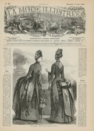 Página de La Mode Illustrée de French School