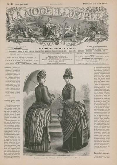 Página de La Mode Illustrée de French School