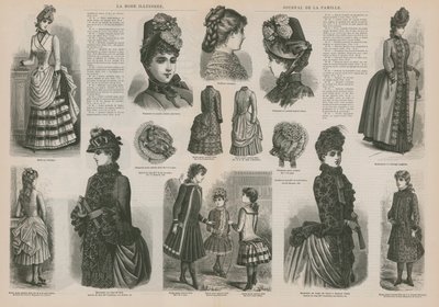 Página de La Mode Illustrée de French School