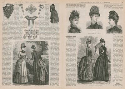 Página de La Mode Illustrée de French School