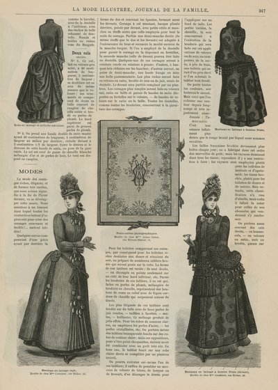 Página de La Mode Illustrée de French School