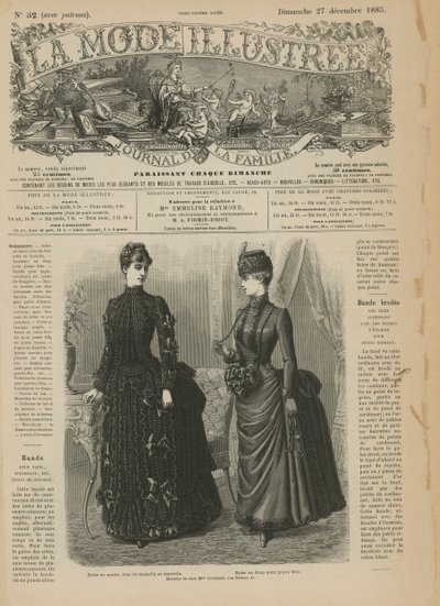 Página de La Mode Illustrée de French School