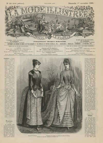 Página de La Mode Illustrée de French School