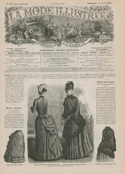 Página de La Mode Illustrée de French School