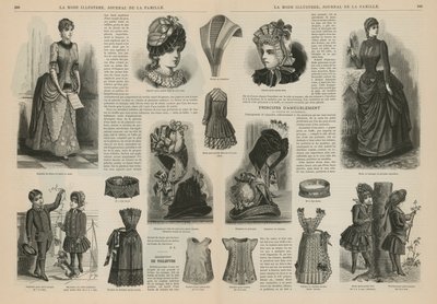 Página de La Mode Illustrée de French School