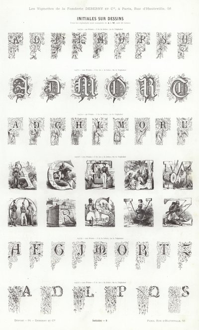 Página de Vignettes Typographiques de French School