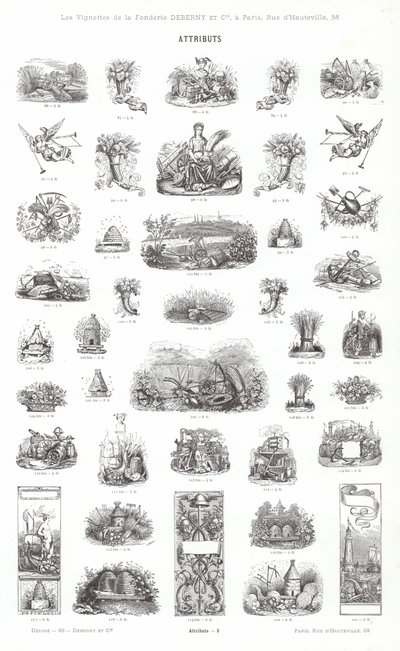 Página de Vignettes Typographiques de French School
