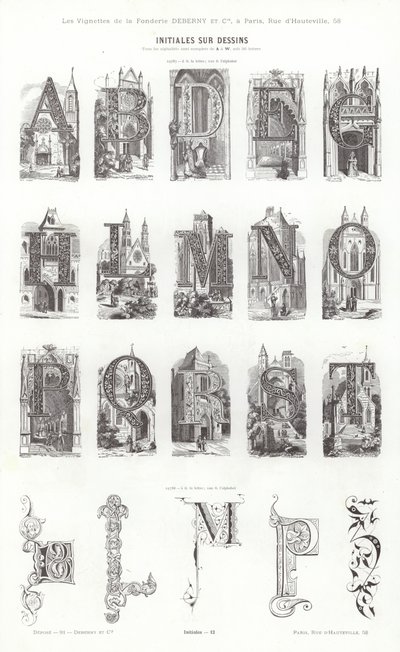 Página de Vignettes Typographiques de French School