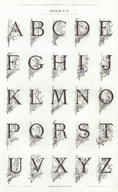 Página de Vignettes Typographiques de French School