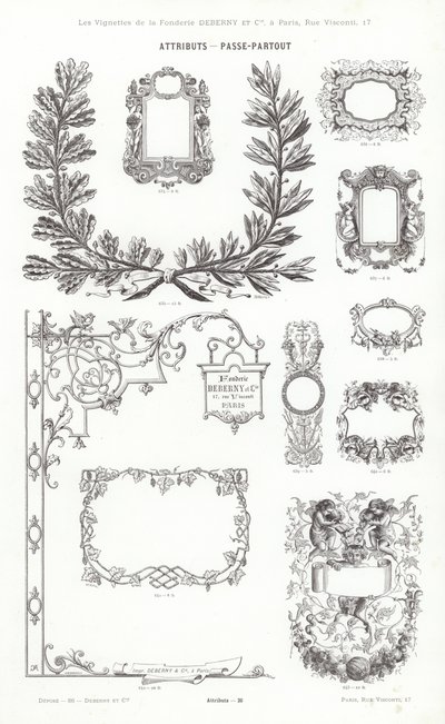 Página de Vignettes Typographiques de French School