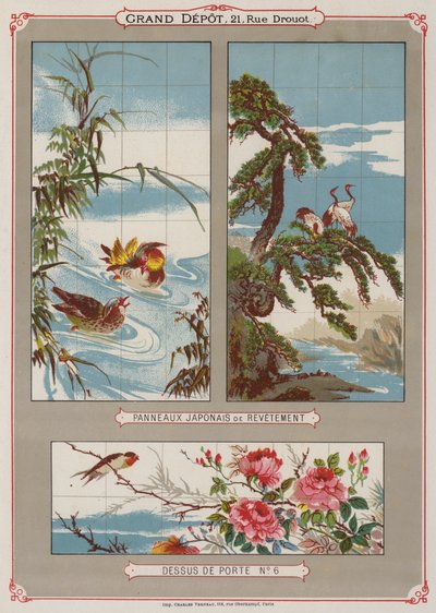 Página del catálogo del Gran Depósito de Porcelanas, Faiences y Cristalería de French School