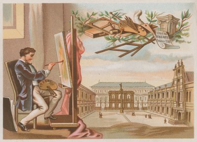 Pintor y la École des Beaux Arts, París de French School