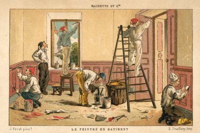 Pintando el interior de un edificio de French School