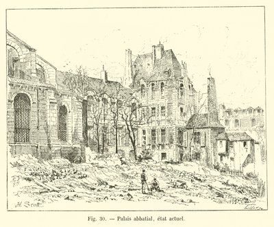Palacio abacial, estado actual de French School