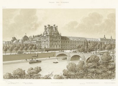 Palacio de las Tullerías, 1869 de French School