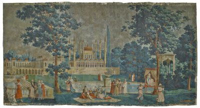 Panel de Les Rives du Bosphore, 1828 de French School