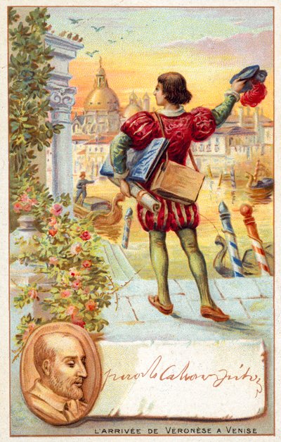 Paolo Veronese llegando a Venecia de French School