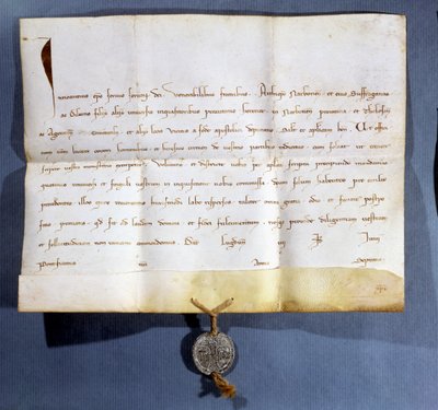 Bula papal del Papa Inocencio IV (m.1254) contra los albigenses de French School