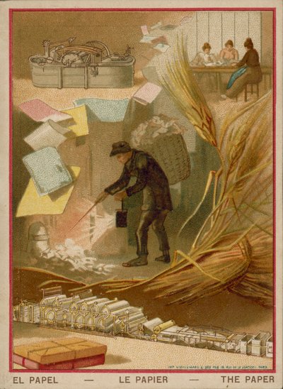 Papel (cromolito) de French School