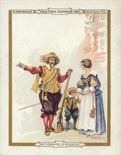 Exposición de París 1900, Caballero mostrando el camino de French School