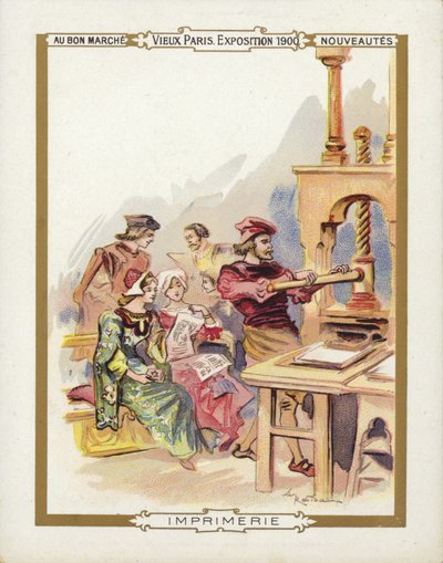 Exposición de París 1900, El impresor de French School