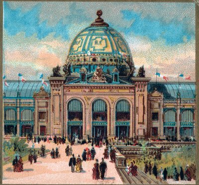 París. Exposición Universal de 1889: Vista del Palais des Beaux Arts de French School