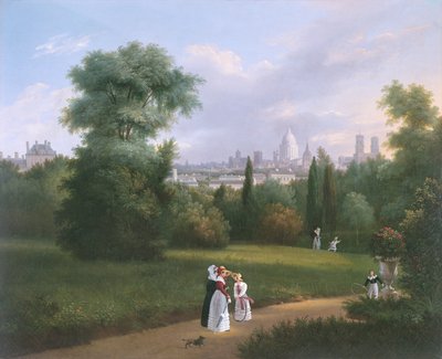 París desde la Folie-Beaujon, c.1830 de French School