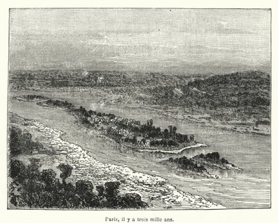 París, hace tres mil años (grabado) de French School