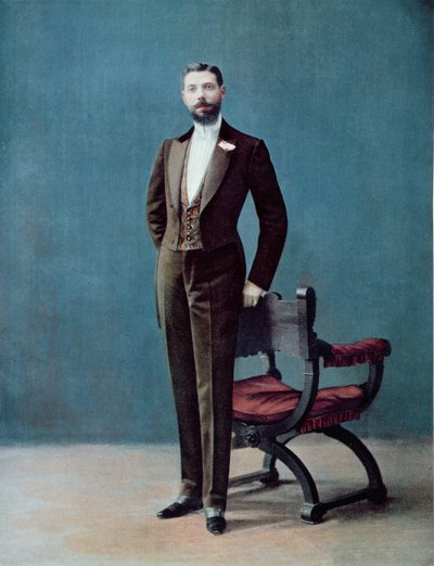Vestido de noche parisino, 1905 de French School