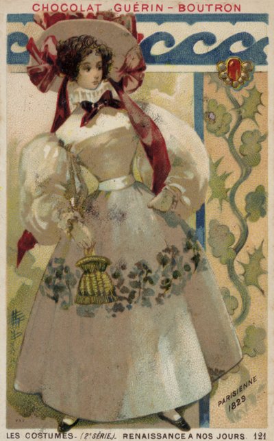 Moda parisina, 1829 de French School