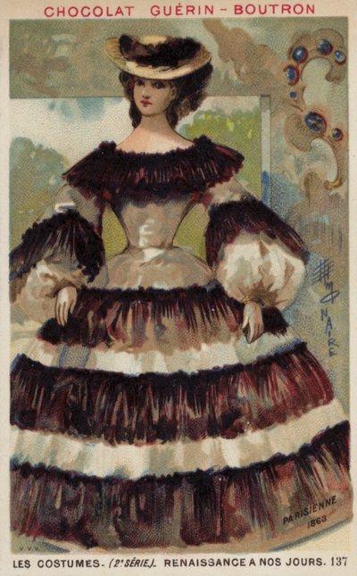 Moda parisina, 1863 de French School