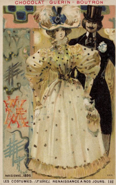 Modas parisinas, 1896 de French School