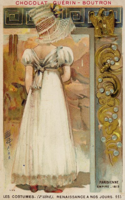Modas parisinas del Primer Imperio, 1813 de French School