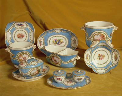 Parte del Servicio de Melbourne de Sèvres, 1770-71 de French School