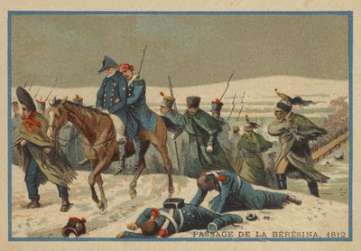 Paso del Berezina en 1812 de French School