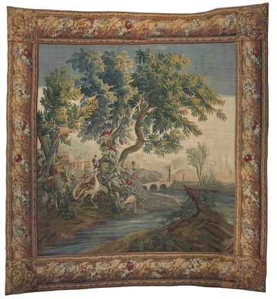 Tapiz Pastoral, Beauvais, mediados del siglo XVIII de French School