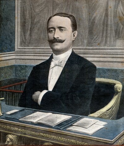 Paul Deschanel (1855-1922), nuevo presidente de la Cámara de Diputados - Portada del periódico "Le Petit Journal" 26 de junio de French School