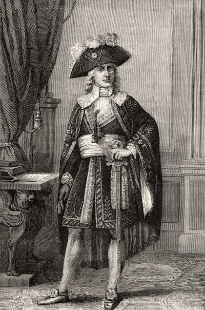 Paul Francois Jean Nicolas Comte de Barras (1755-1829), de "Histoire de la Revolution Francaise" por Louis Blanc de French School