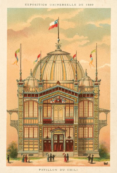 Pabellón de Chile, Exposición Universal 1889, París de French School
