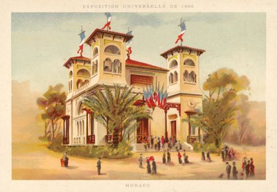 Pabellón de Mónaco, Exposición Universal 1889, París de French School